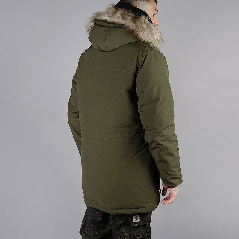 мужской зеленый пуховик Penfield Hoosac FF Jacket 111026218-dark-olive - цена, описание, фото 5